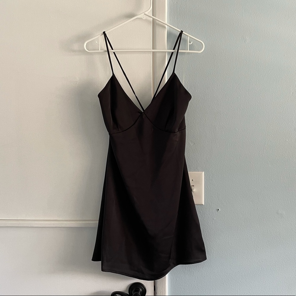 Black mini dress